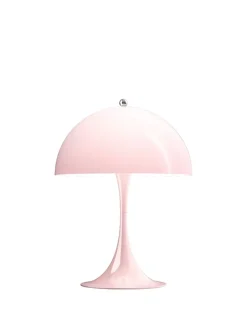 Panthella 250 bordlampe, krom af Verner Panton