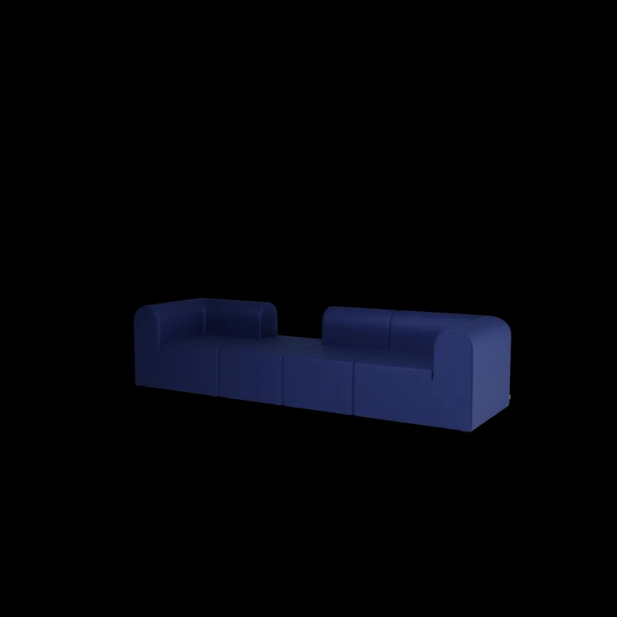 Paradigm 3-personers sofa med pouf venstre fra Montana