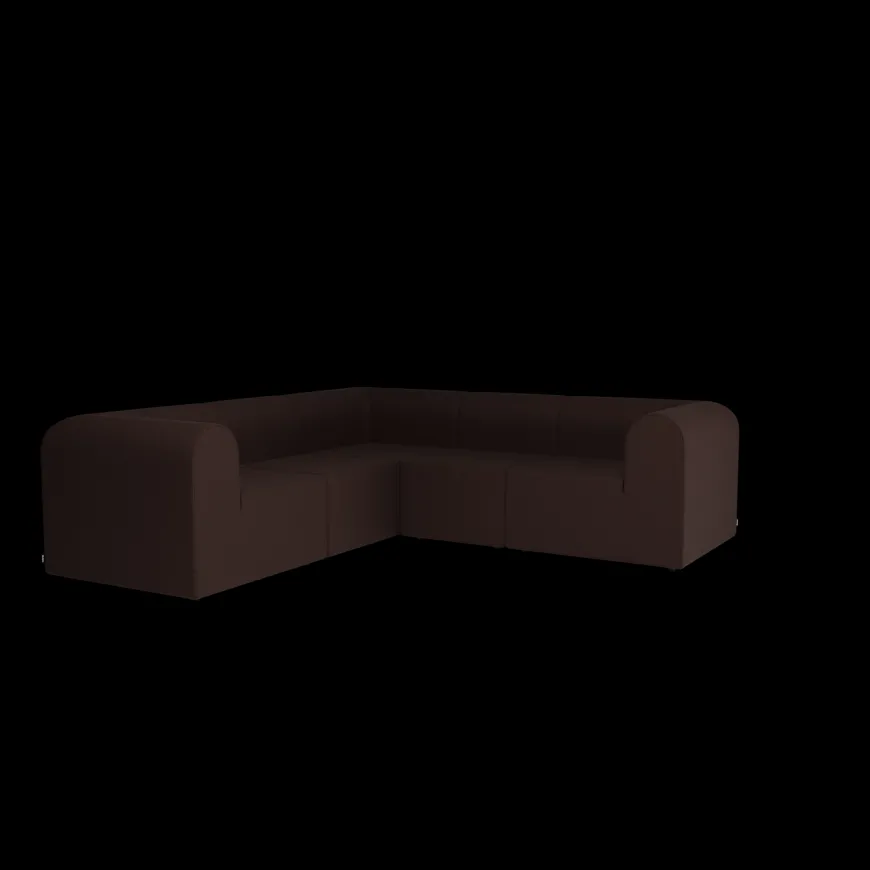 Paradigm 3-personers sofa med pouf venstre fra Montana