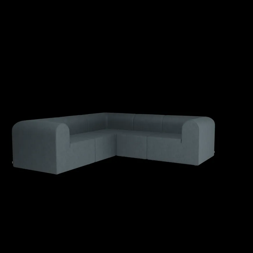 Paradigm 3-personers sofa med pouf venstre fra Montana