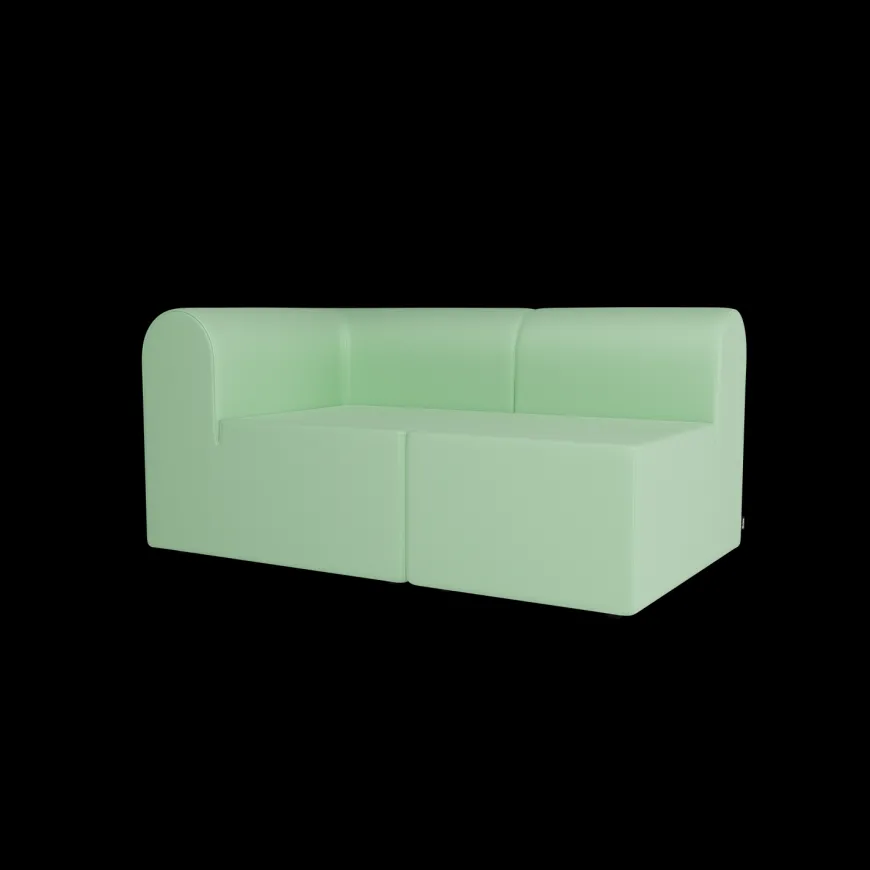 Paradigm 3-personers sofa med pouf venstre fra Montana