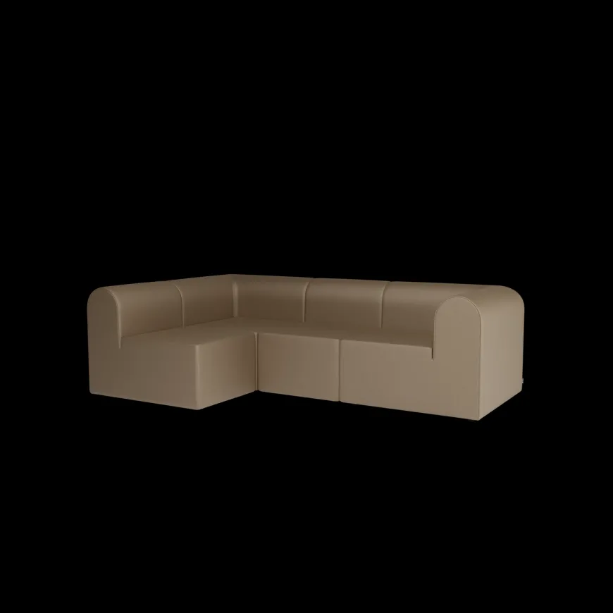 Paradigm 3-personers sofa med pouf venstre fra Montana