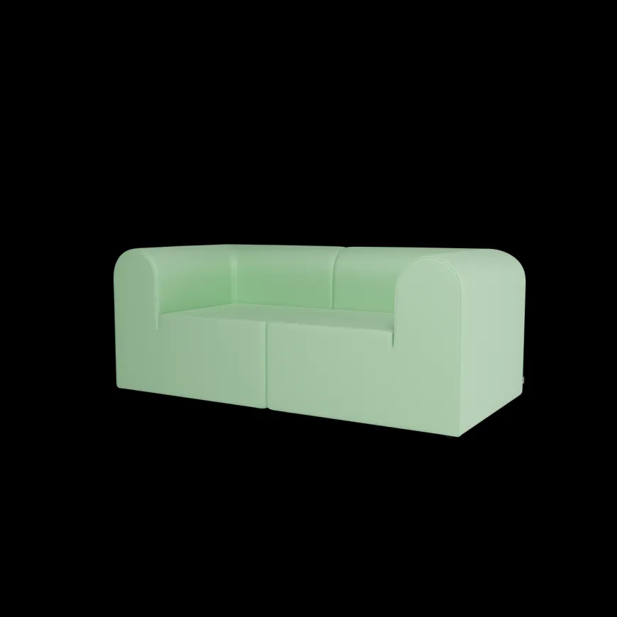 Paradigm 3-personers sofa med pouf venstre fra Montana