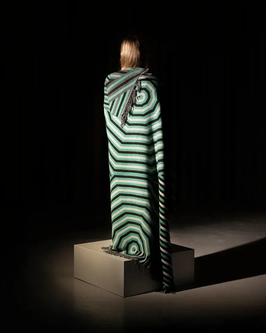 Patch Plaid, white/deer/onyx fra raawii