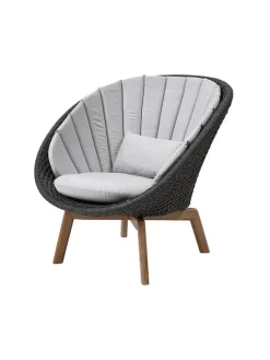 Peacock Loungestol, Soft Rope m/ben i teak fra Cane-line