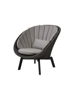 Peacock Loungestol, Soft Rope m/ben i alu fra Cane-line