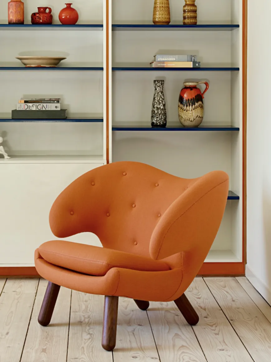 Pelikan stol, eg klar olie af Finn Juhl