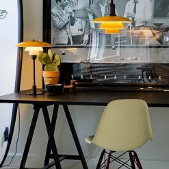 PH 3½-2½ Bordlampe, grøn af Poul Henningsen