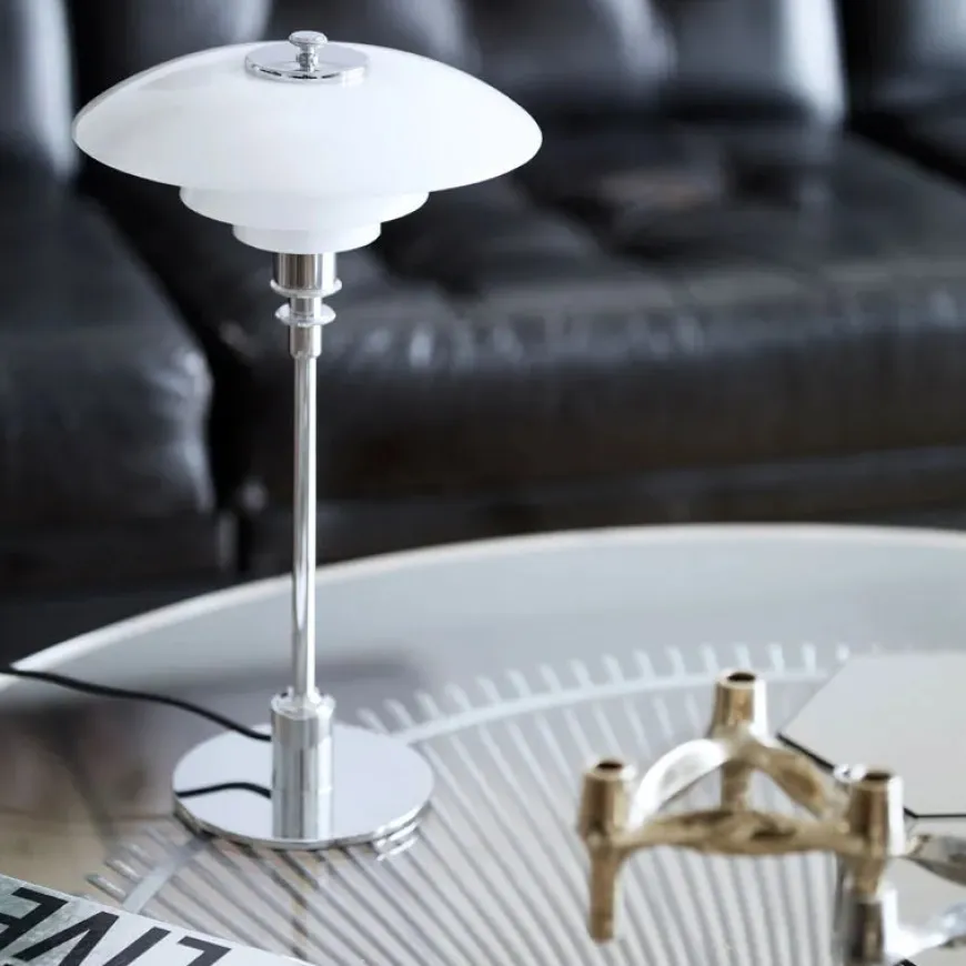 PH 2/1 Bordlampe, sort metalliseret fra Louis Poulsen