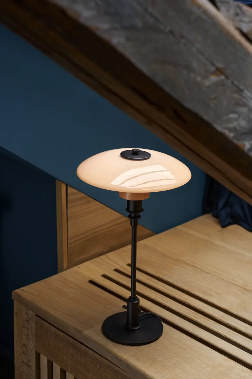 PH 3/2 Bordlampe, sort metalliseret fra Louis Poulsen