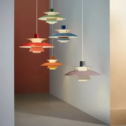 PH 5 Pendant, Monochrome Pale Pewter af Poul Henningsen