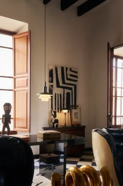 PH 3/3 pendel, messing/opalt glas, limited edition 2022 af Poul Henningsen