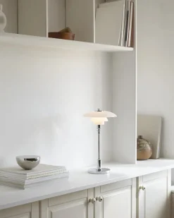 PH 2/1 Portable Bordlampe, messing fra Louis Poulsen