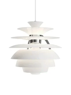 PH Snowball, dusty blue/chrome af Poul Henningsen