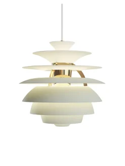 PH Snowball, soft white/chrome af Poul Henningsen