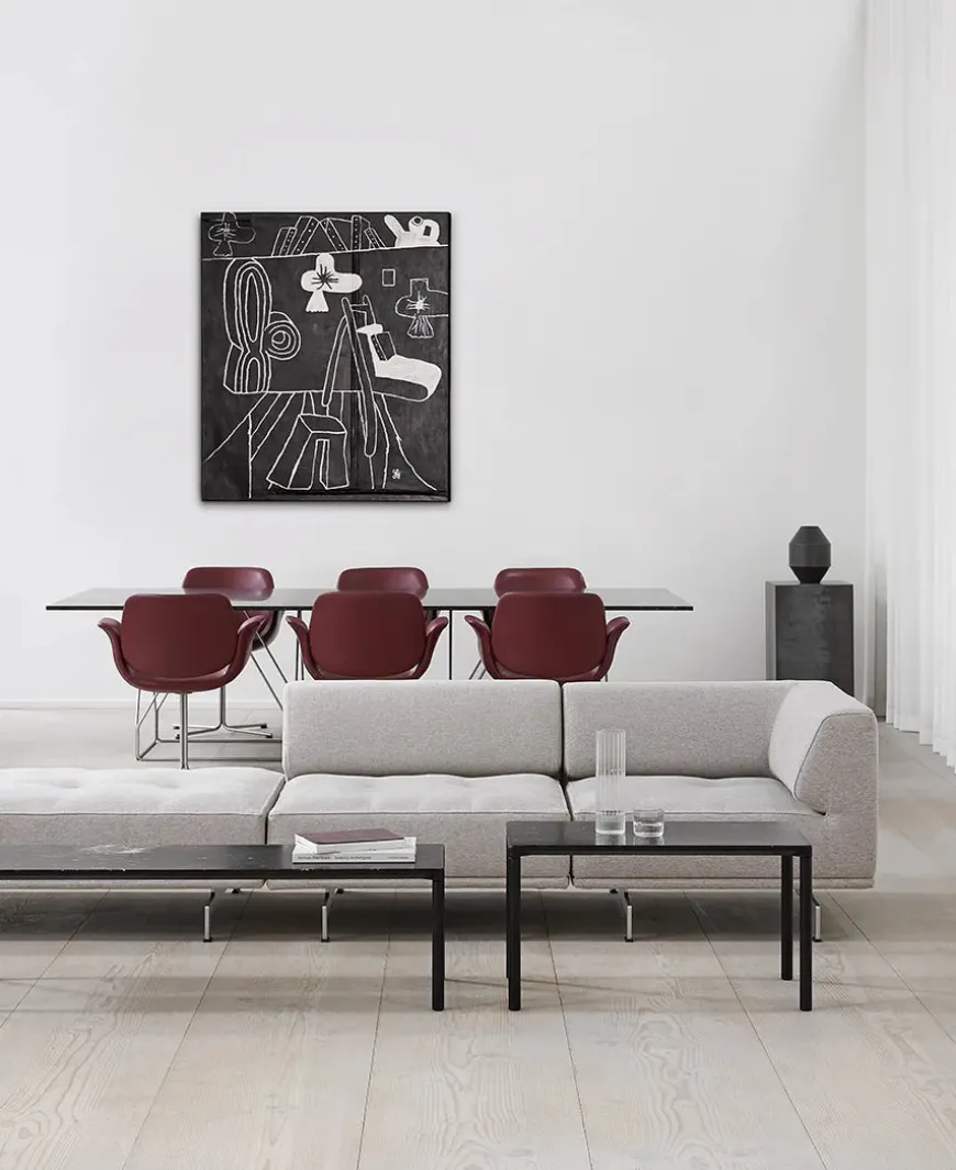 Piloti Bord, sort laminat fra Fredericia Furniture