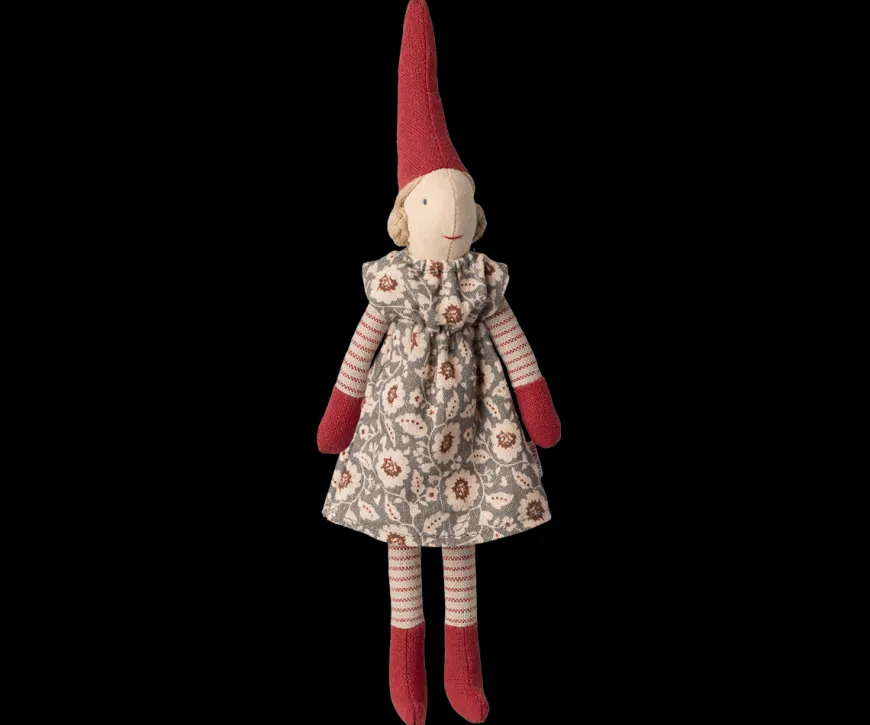 Pixy size 1 nissepige med Winter Mint dress, med magnet hænder og fod fra Maileg 2025