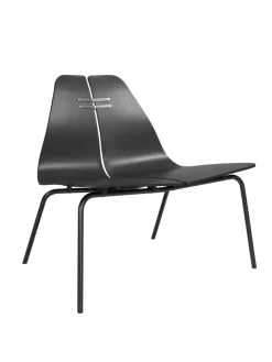 PK23 Lounge Chair, oak/steel af Poul Kjærholm