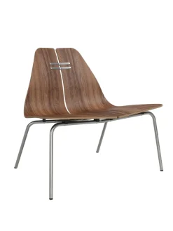 PK23 Lounge Chair, oak/steel af Poul Kjærholm