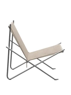 PK4 Loungestol i sort, stålstel af Poul Kjærholm