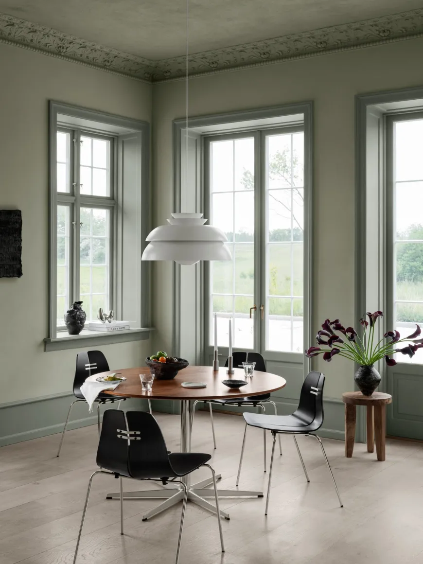 PK3 spisebordsstol, eg af Poul Kjærholm