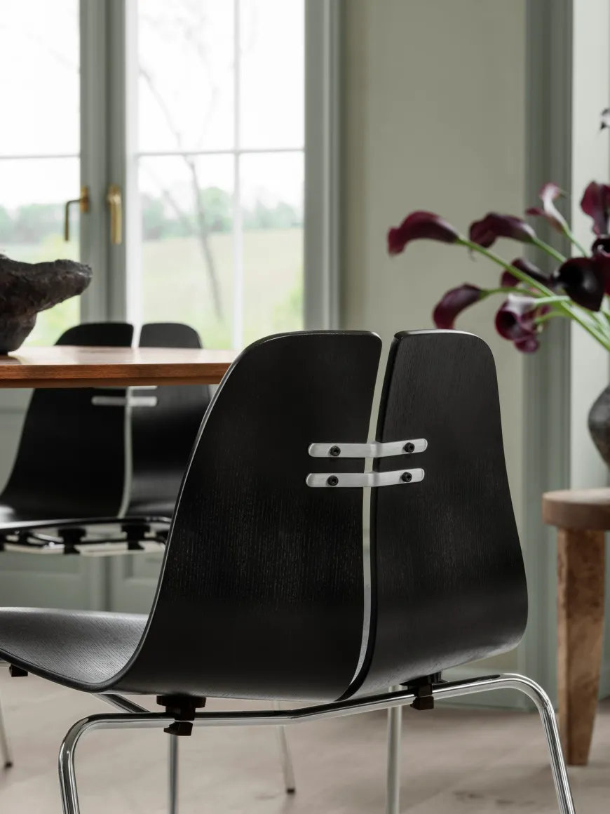 PK3 spisebordsstol, eg af Poul Kjærholm