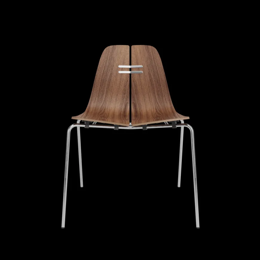 PK3 spisebordsstol, sort ask af Poul Kjærholm