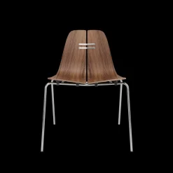 PK3 spisebordsstol, valnød af Poul Kjærholm