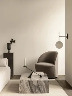 Plinth Low Grey Kendzo marmor fra Audo Copenhagen