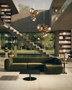 Plump Sofa m. Chaiselong, elle 0200 fra Tom Dixon
