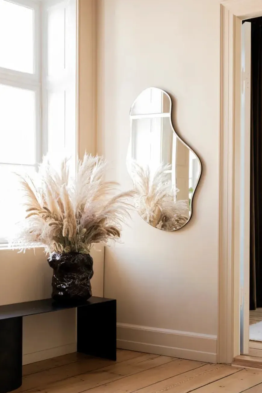 Pond Mirror stor, Brass fra Ferm Living