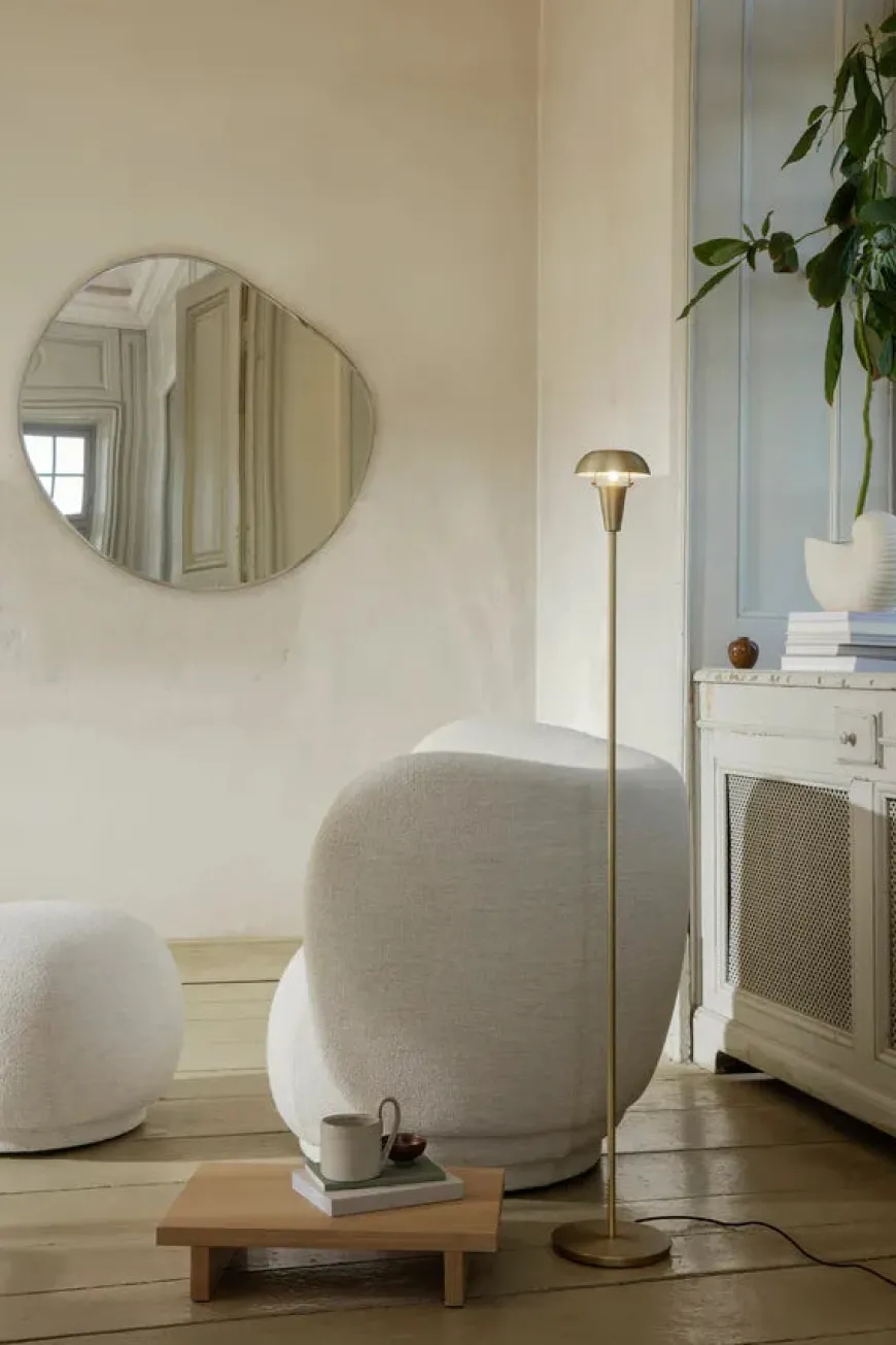 Pond Mirror XL, Brass fra Ferm Living