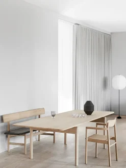 Post Spisebordsstol, sædepolstret max 95 læder fra Fredericia Furniture