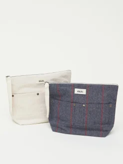 Pouch Pocket Canvas, mix midnight fra Aiayu
