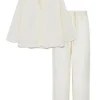 Pyjamas Poplin, pure ecru fra Aiayu