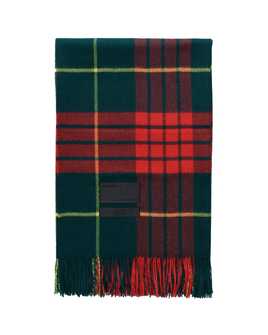 Queen blanket - Lipstick red tartan fra Magniberg