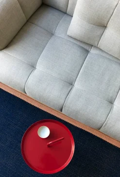 Quilton 2,5 pers. sofa, Flamiber Cream A5, venstre fra Hay