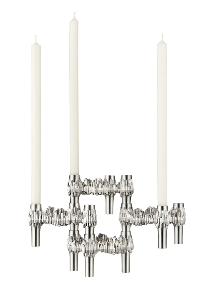 Quist Lysestage, børstet krom fra STOFF Nagel