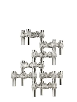 Quist Lysestage, børstet krom fra STOFF Nagel