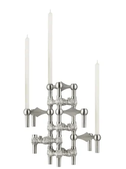 Quist Lysestage, børstet krom fra STOFF Nagel