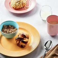 Rhombe krus, grøn fra Lyngby Porcelæn