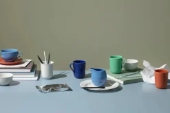 Rhombe krus m. hank, blå fra Lyngby Porcelæn