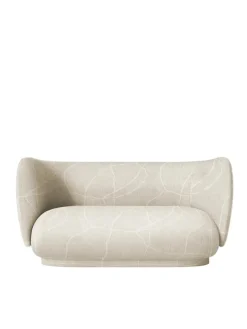 Rico Sofa 2-seater Cilla Taupe fra Ferm Living