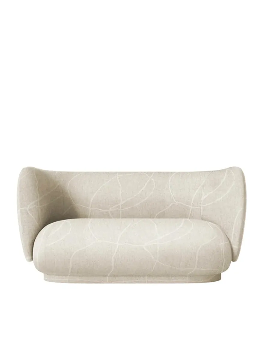 Rico Sofa 2-seater Cilla Taupe fra Ferm Living