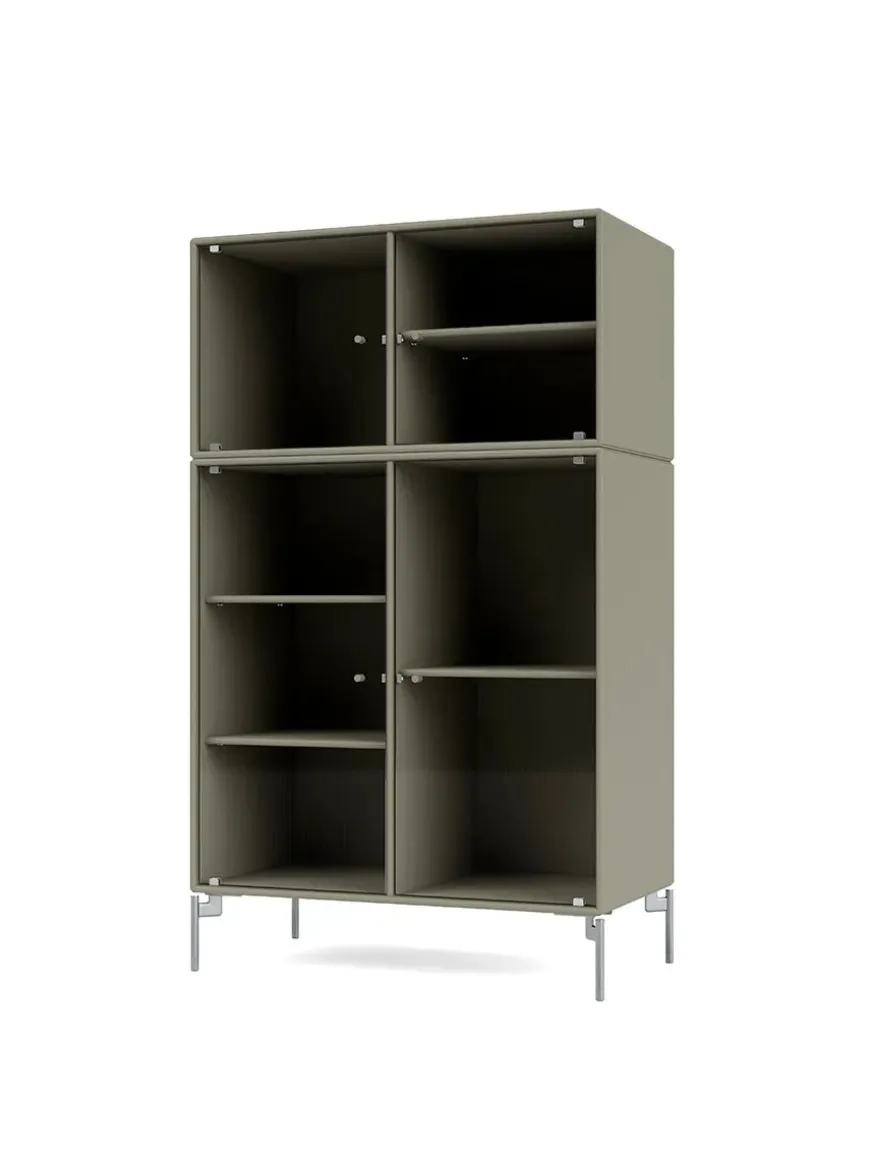 Ripple III Vitrineskab, inkl. ben fra Montana