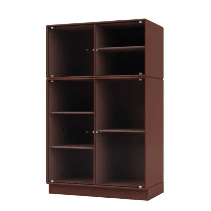 Ripple III Vitrineskab, inkl. ben fra Montana