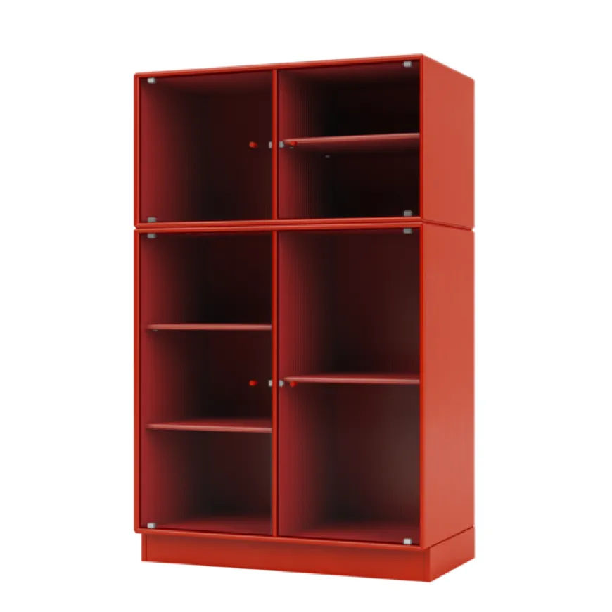 Ripple III Vitrineskab, inkl. ben fra Montana