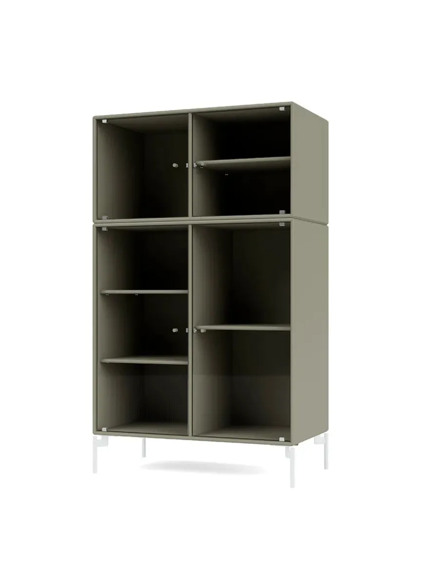 Ripple III Vitrineskab, inkl. ben fra Montana