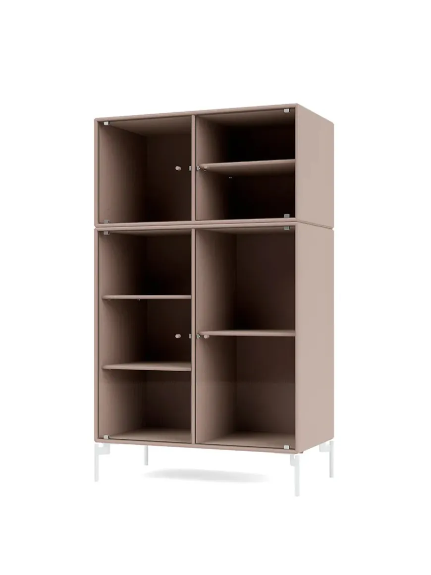 Ripple III Vitrineskab, inkl. ben fra Montana