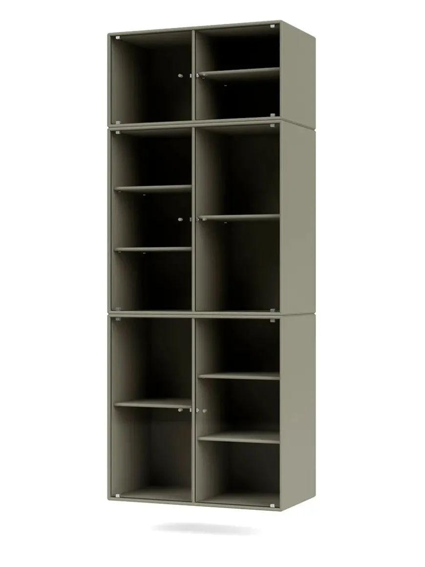 Ripple IV Vitrineskab, inkl. sokkel fra Montana